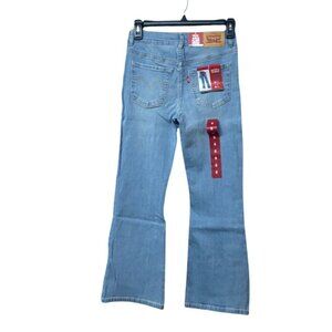 Levi's Girls Flare Stretch Denim Pants,  Medium  Wash, Sz. 8